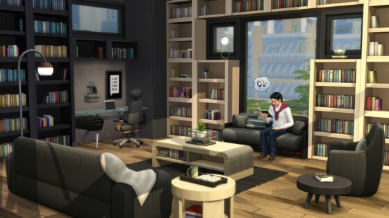 Review: De Sims 4: Kelderschatten, Grunge Revival en Leeshoekje